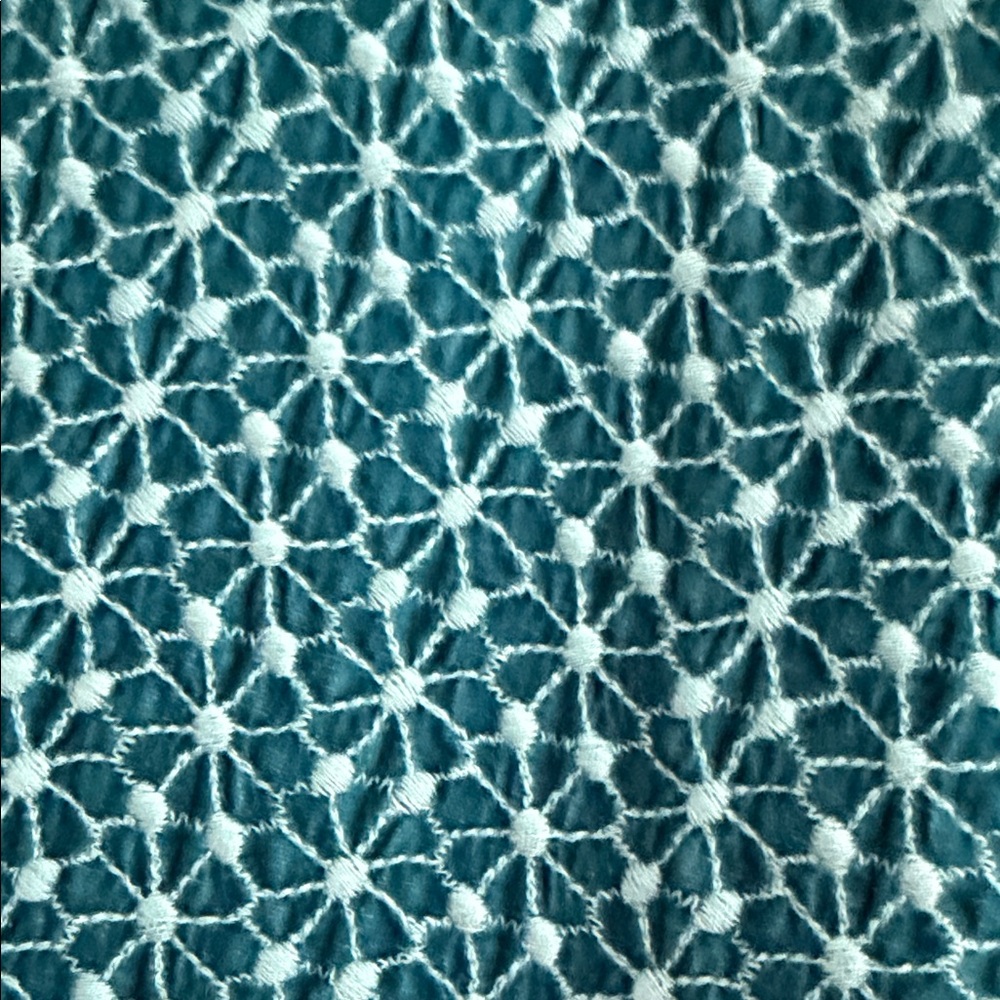 Johnny Was Light Teal Lace Kimono - Picture 4 of 5